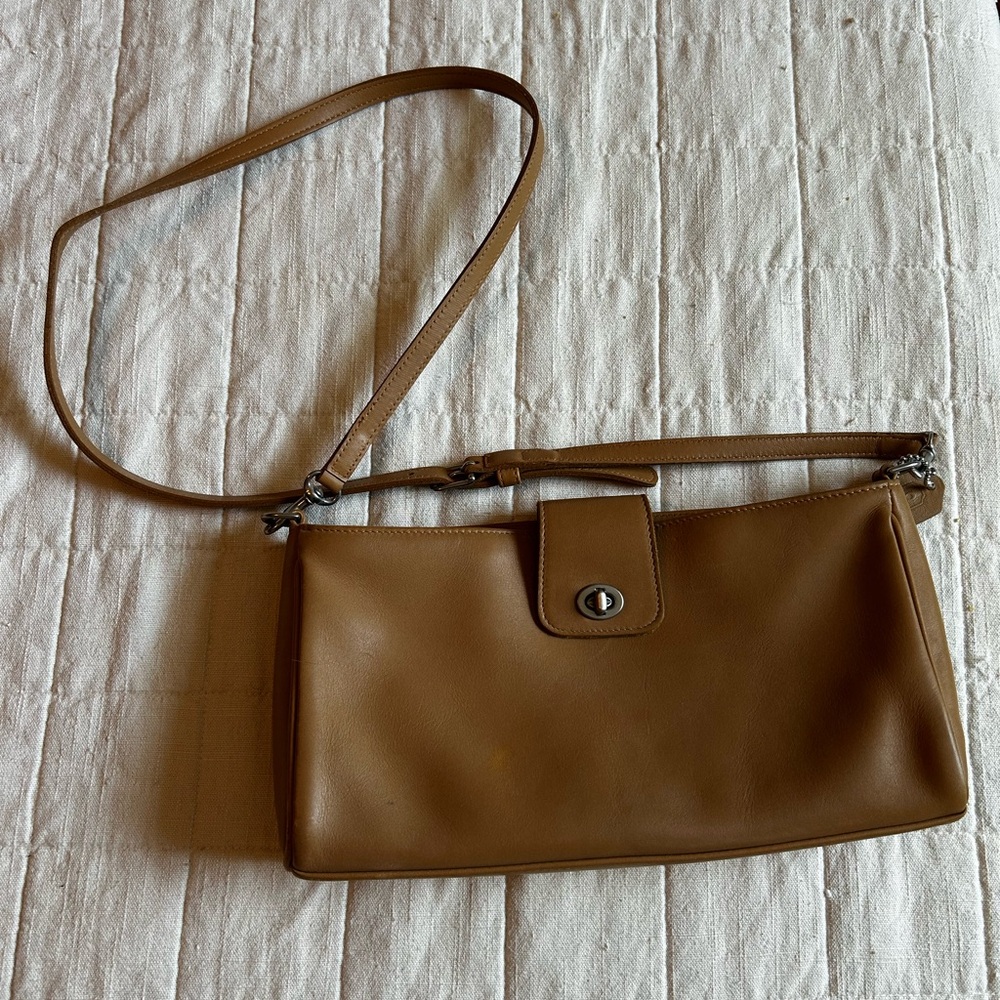 Tan Coach bag